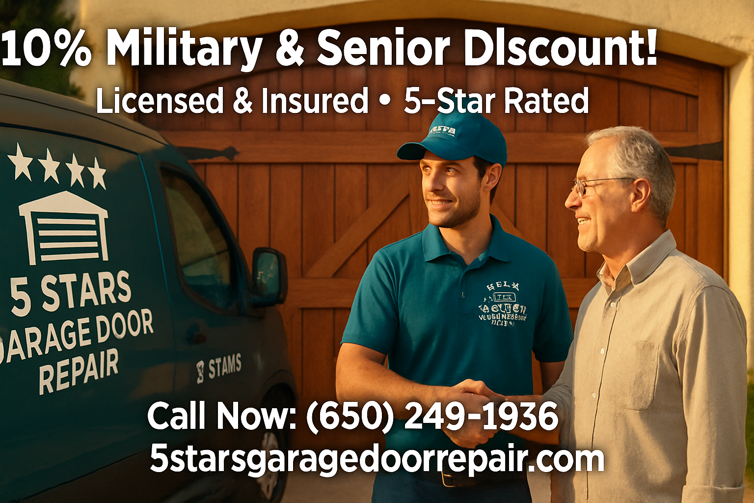 5 Stars Garage Door Repair technicians