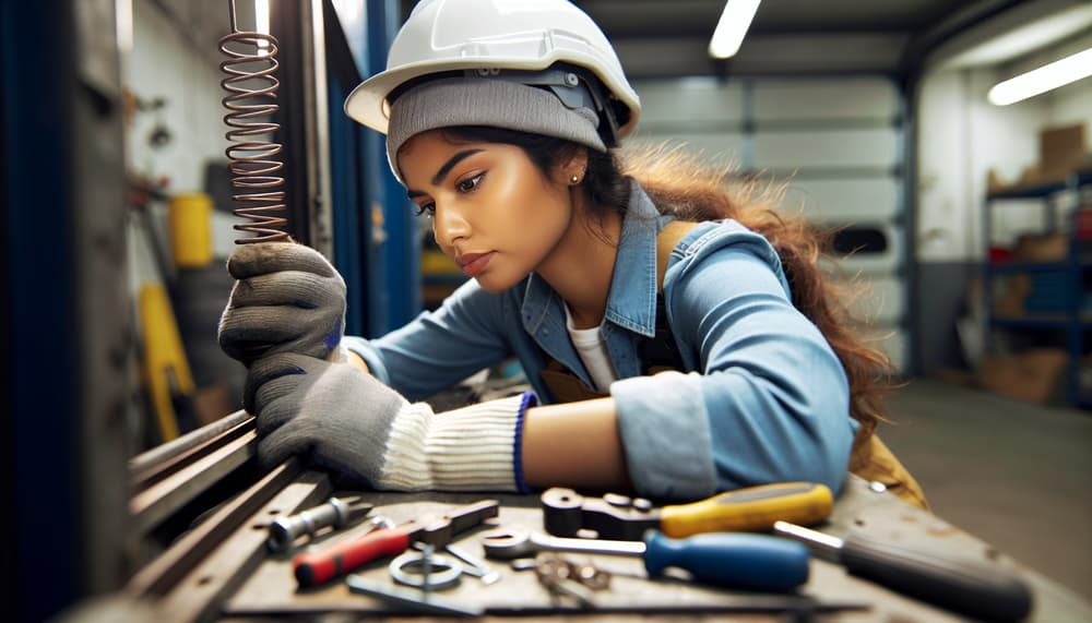 Our professional garage door repair process