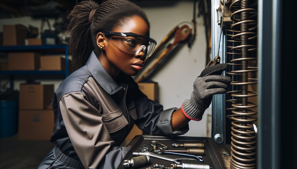 Our professional garage door spring repair process